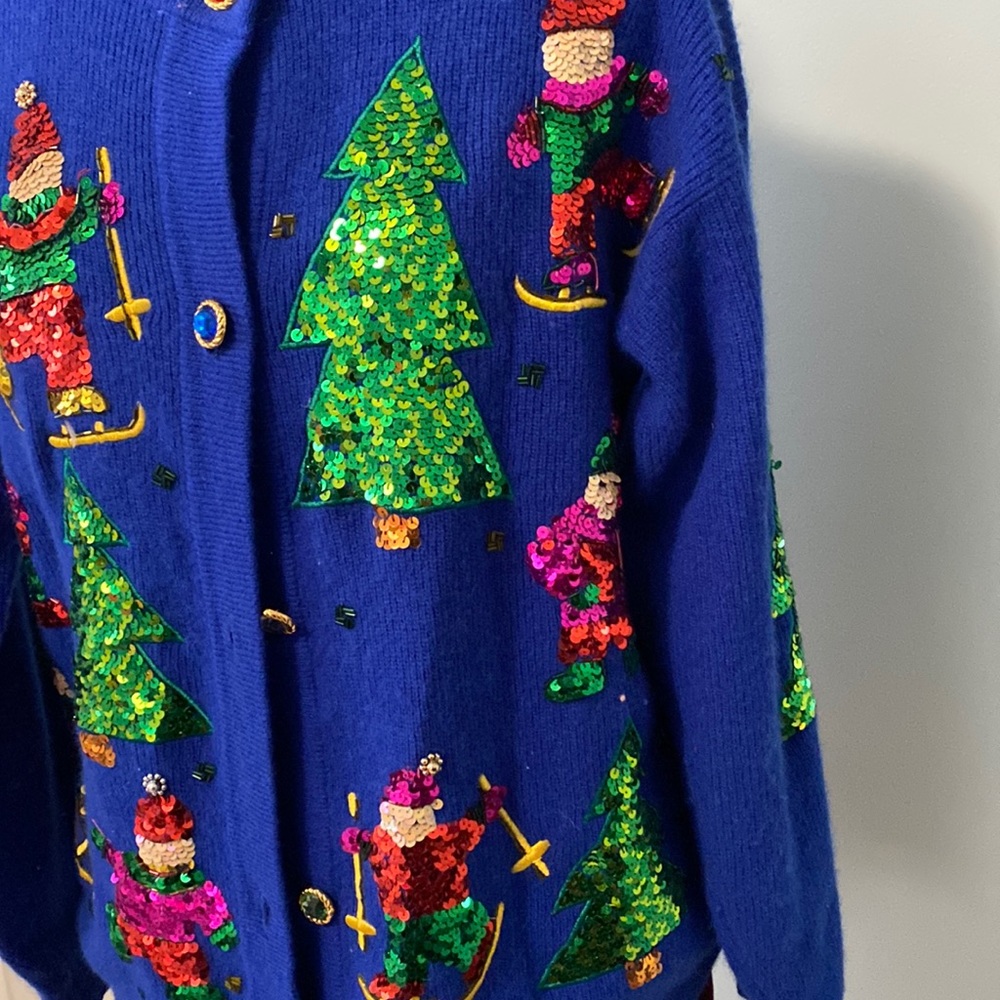 Christmas sweater lamb wool - Picture 3 of 8